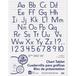 Pacon® Chart Tablet, 24" x 32", 1 1/2" Ruled, 25 Sheets