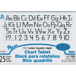 Pacon® Chart Tablet, 24" x 16", 1 1/2" Ruled, 25 Sheets