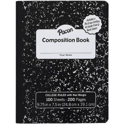 Pacon Composition Book, 9/32” Ruling With 9-3/4