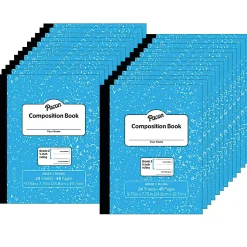 Pacon® Composition Books, Grade 2, 9-3/4" x 7-1/2", Primary Ruled, 24 Sheets, Blue Marble, Pack Of 24 Books