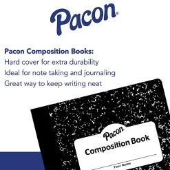 Pacon Composition Books, Unruled 9-3/4
