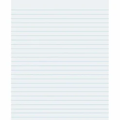 PaconĀ® Composition Paper Without Margins, Unpunched, 3/8" Rule, 8 1/2" x 11", White