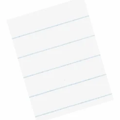 Pacon® Composition Paper Without Margins, Unpunched, 3/8" Rule, 8 1/2" x 11", White