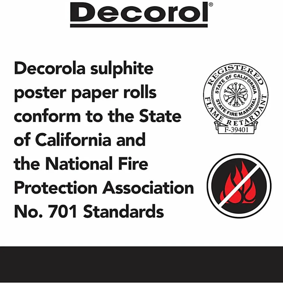 Pacon® Decorol® Flame-Retardant Paper Roll, 36" x 1000', Dark Brown