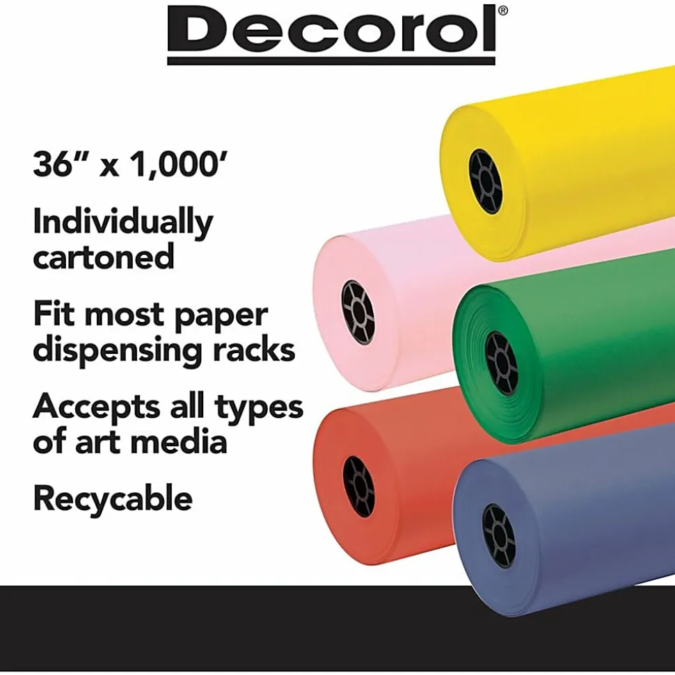 Pacon® Decorol® Flame-Retardant Paper Roll, 36" x 1000', Dark Brown