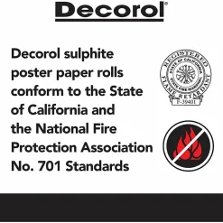 Pacon® Decorol® Flame-Retardant Paper Roll, 36" x 1000', Blue