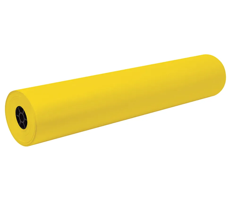 Pacon® Decorol® Flame-Retardant Paper Roll, 36" x 1000', Yellow