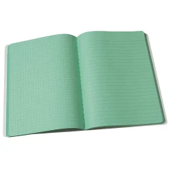 Pacon Dual Ruled Composition Books, 1/4” Grid And 3/8” (Wide) 9-3/4" x 7-1/2", Green, 100 Sheets, Pack Of 6 Books