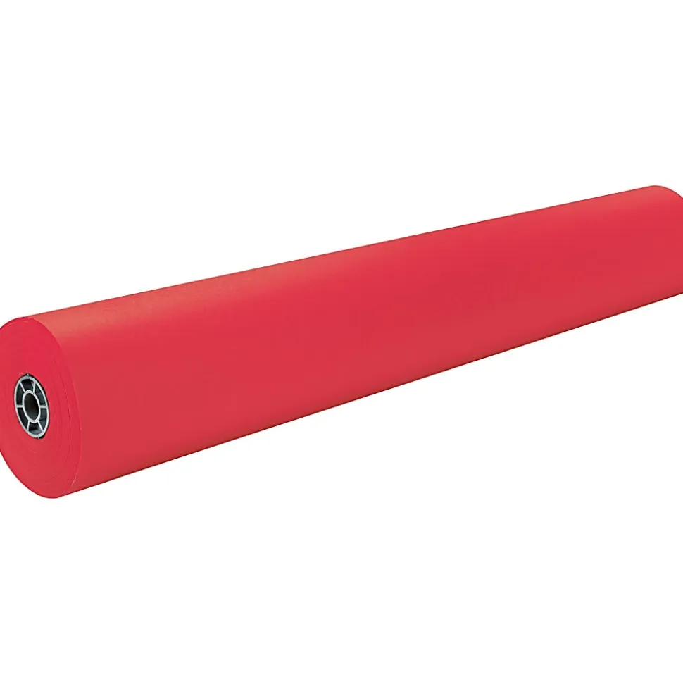 Pacon® Rainbow Duo-Finish Kraft Paper Roll, 36" x 1000', Red