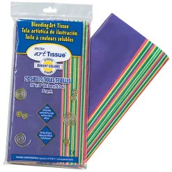 Pacon® Spectra Deluxe Bleeding Art Tissue, 20" x 30", Assorted Colors, 20 Sheets Per Pack, Set Of 6 Packs