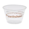 Pactiv Portion Cups, 4 Oz, Clear, 200 Cups Per Sleeve, Pack Of 12 Sleeves
