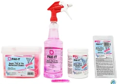 PAK-IT® Basin, Tub And Tile Cleaner Packet, Ocean Scent, Pack Of 5