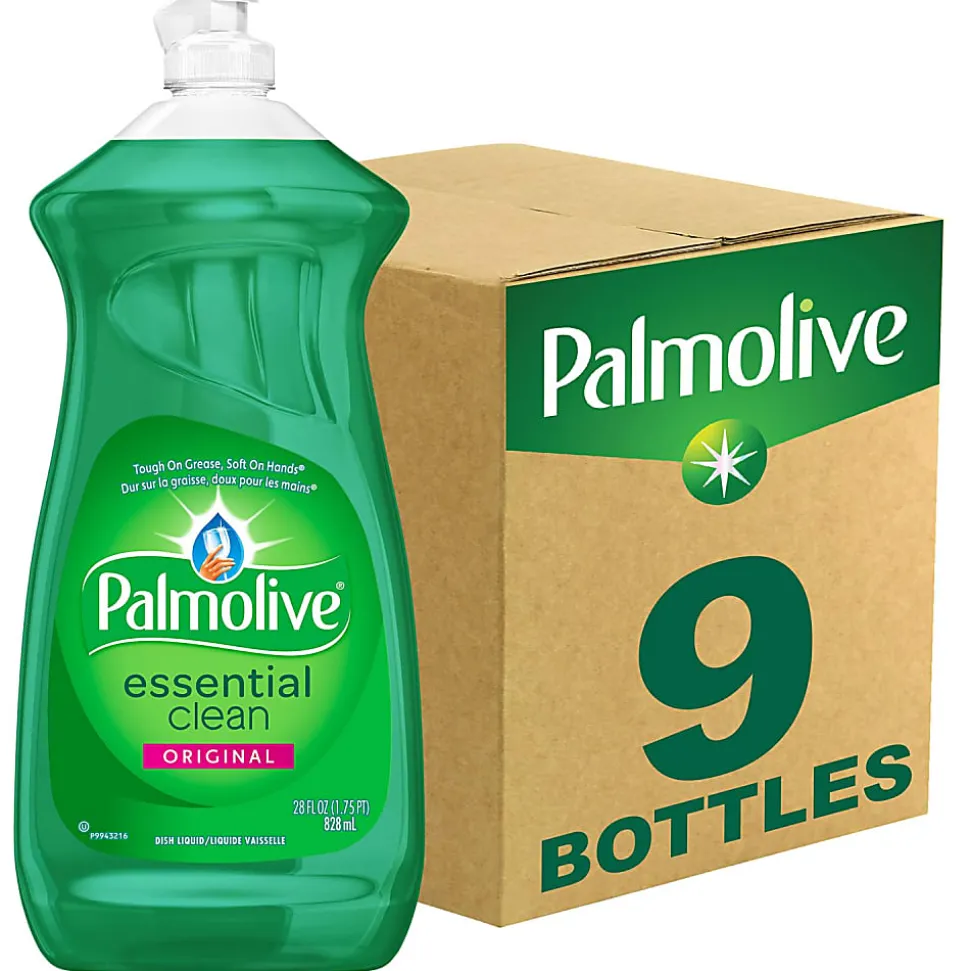 Palmolive® Dishwashing Liquid, Fresh Scent, 28 oz Bottle, 9/Carton