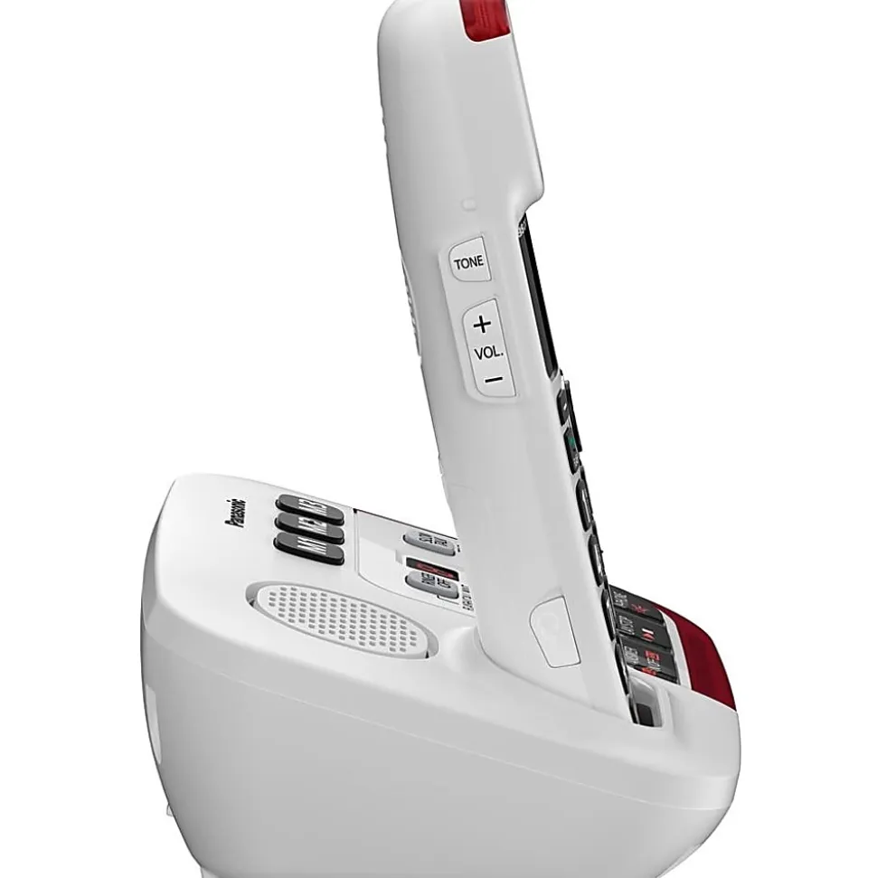 Panasonic® Amplified Cordless Phone With Answering Machine, White, KX-TGM420W