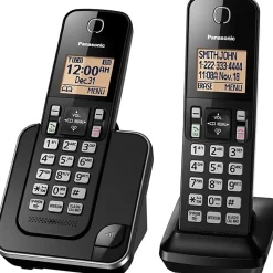 Panasonic® DECT 6.0 Expandable Cordless Phone, 2 Handsets, KX-TGC352B
