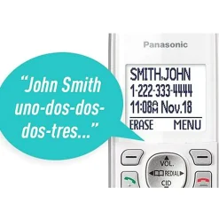 Panasonic® KX-TGD532W DECT 6.0 PLUS Expandable Digital Cordless Phone System