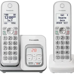 Panasonic® KX-TGD532W DECT 6.0 PLUS Expandable Digital Cordless Phone System