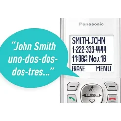 Panasonic® KX-TGD532W DECT 6.0 PLUS Expandable Digital Cordless Phone System