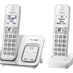 Panasonic® KX-TGD532W DECT 6.0 PLUS Expandable Digital Cordless Phone System