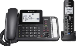Panasonic® Link2Cell DECT 6.0 Conference Phone With 1 Corded And 1 Cordless Handset, KX-TG9581