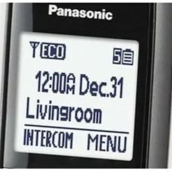 Panasonic® Link2Cell DECT 6.0 Cordless Telephone With Answering Machine And Dual Keypad, 3 Handsets, KX-TGF573S