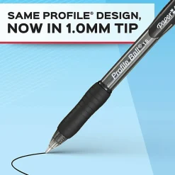 Paper Mate Ballpoint Pen, Profile Retractable Pen, Medium Point (1.0mm), Assorted, 4 Count