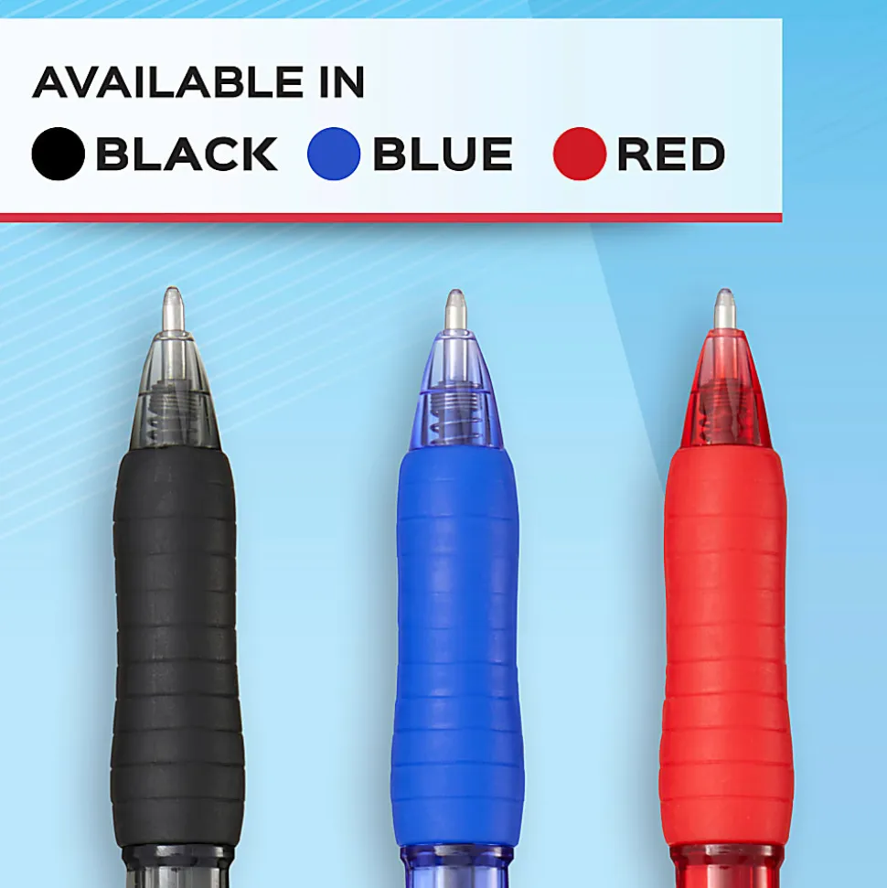 Paper Mate Ballpoint Pen, Profile Retractable Pen, Medium Point (1.0mm), Blue, 4 Count