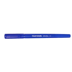 Paper Mate® Ballpoint Stick Pens, Medium Point, 1.0 mm, Blue Barrel, Blue Ink, Pack Of 12