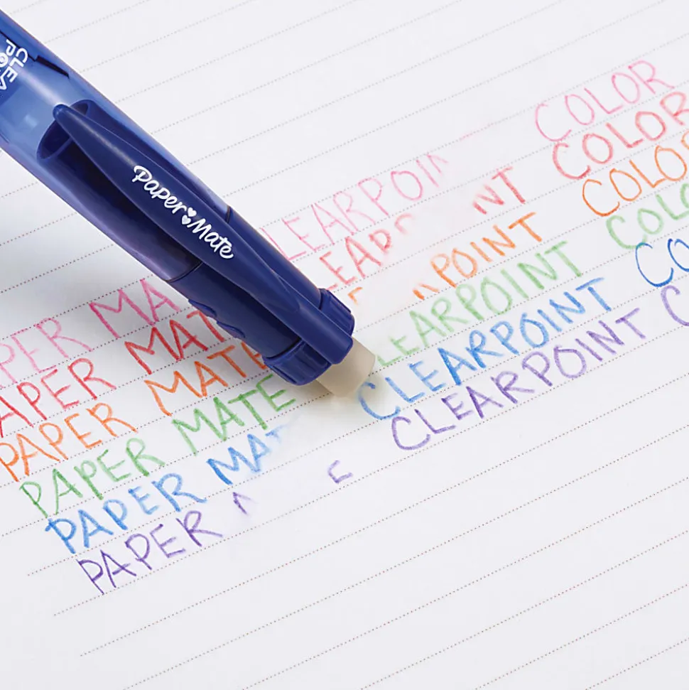 Paper Mate® Clearpoint® Color Lead Mechanical Pencils, 0.7mm, Assorted Colors, Pack Of 6