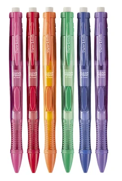 Paper Mate® Clearpoint® Color Lead Mechanical Pencils, 0.7mm, Assorted Colors, Pack Of 6