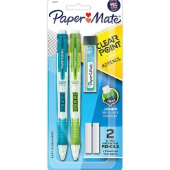 Paper Mate® Clearpoint® Mechanical Pencil, 0.7mm, #2 Lead, Assorted Barrel Colors, Pack Of 2