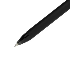 Paper Mate® Comfortmate⢠Ultra Ballpoint Stick Pens, Fine Point, 0.8 mm, Black Barrel, Black Ink, Pack Of 12