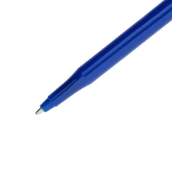 Paper MateĀ® EraserMateĀ® Ballpoint Pens, Pack of 4, Medium Point, 1.0 mm, Blue Barrel, Blue Ink