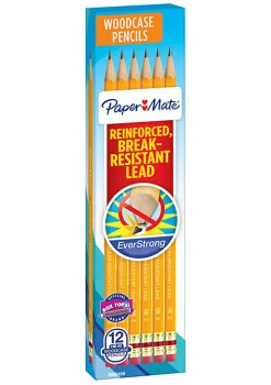 Paper Mate® Everstrong Break-Resistant Pencils, #2 HB Lead, Pack Of 12 Pencils