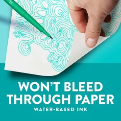 Paper Mate Flair Dual Felt-Tip Pens, Pack Of 8 Pens, Brush And Medium Tips, Assorted Barrel Colors, Assorted Ink Colors