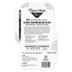 Paper Mate® Flair® Porous-Point Pens, Medium Point, Assorted Barrel Colors, Assorted Ink Colors, Pack Of 6