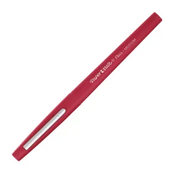 Paper Mate® Flair Porous-Point Stick Pens, Medium Point, 0.7 mm, Red Barrel, Red Ink, Pack Of 36
