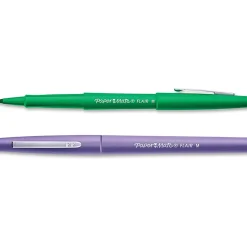 Paper Mate® Flair® Tropical Vacation Felt Tip Pens, Medium Point, 0.7 mm, Assorted Colors, Pack Of 12