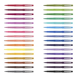 Paper Mate® Flair® Tropical Vacation Felt Tip Pens, Medium Point, 0.7 mm, Assorted Colors, Pack Of 12