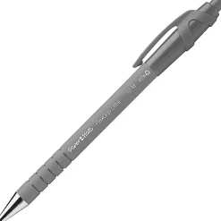 Paper Mate® FlexGrip Ultra™ 42% Recycled Retractable Pens, Medium Point, 1.0 mm, Gray Barrel, Black Ink, Pack Of 12