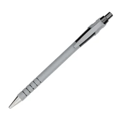 Paper Mate® FlexGrip Ultra™ Retractable Pens, Fine Point, 0.8 mm, Black Barrel, Black Ink, Pack Of 12