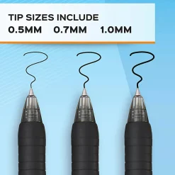 Paper Mate Gel Pen, Profile Retractable Pen, 0.7mm, Black, 4 Count