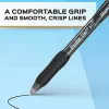 Paper Mate Gel Pen, Profile Retractable Pen, 1.0mm, Black, 12 Count