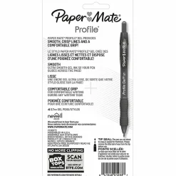 Paper Mate Gel Pen, Profile Retractable Pen, 0.7mm, Assorted, 4 Count