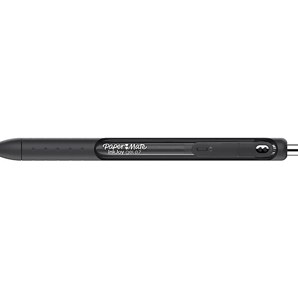Paper Mate® InkJoy® Gel Pen, Medium Point, 0.7 mm, Black Barrel, Black Ink