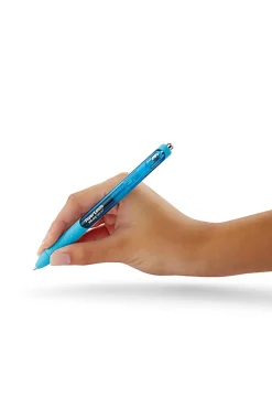 Paper MateĀ® InkJoyĀ® Gel Pen, Medium Point, 0.7 mm, Dark Blue Barrel, Dark Blue Ink