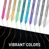 Paper Mate InkJoy Gel Pens, Metallic Pens, Retractable, Medium Point, (0.8mm) Assorted Colors, 10 Count