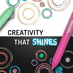 Paper Mate InkJoy Gel Pens, Metallic Pens, Retractable, Medium Point, (0.8mm) Assorted Colors, 10 Count