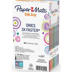 Paper MateĀ® InkJoy Gel Pens, Pack Of 36, Medium Point, 0.7 mm, Assorted Colors