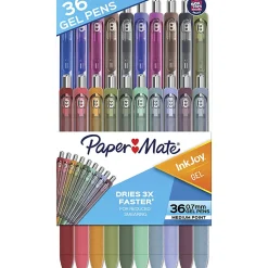 Paper Mate® InkJoy Gel Pens, Pack Of 36, Medium Point, 0.7 mm, Assorted Colors
